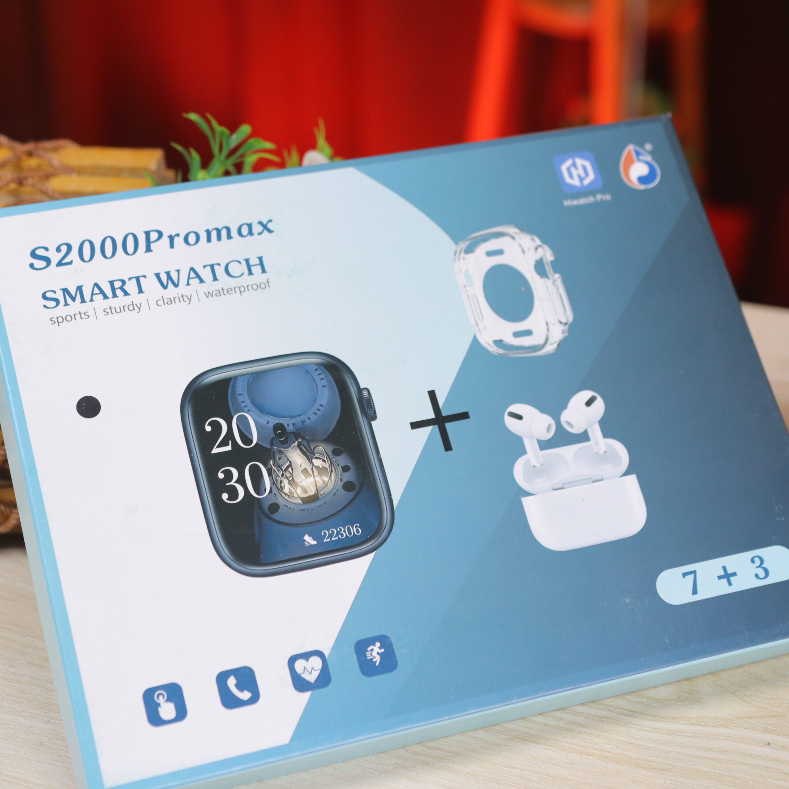 S2000 Pro Max Smart Watch 7-in-3 Edition with Protection Case & (TWS Earbuds) - Image 5