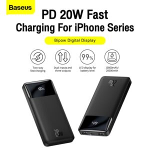 Baseus Bipow Digital Display Fast charge Power bank 10000mAh 25W-Black