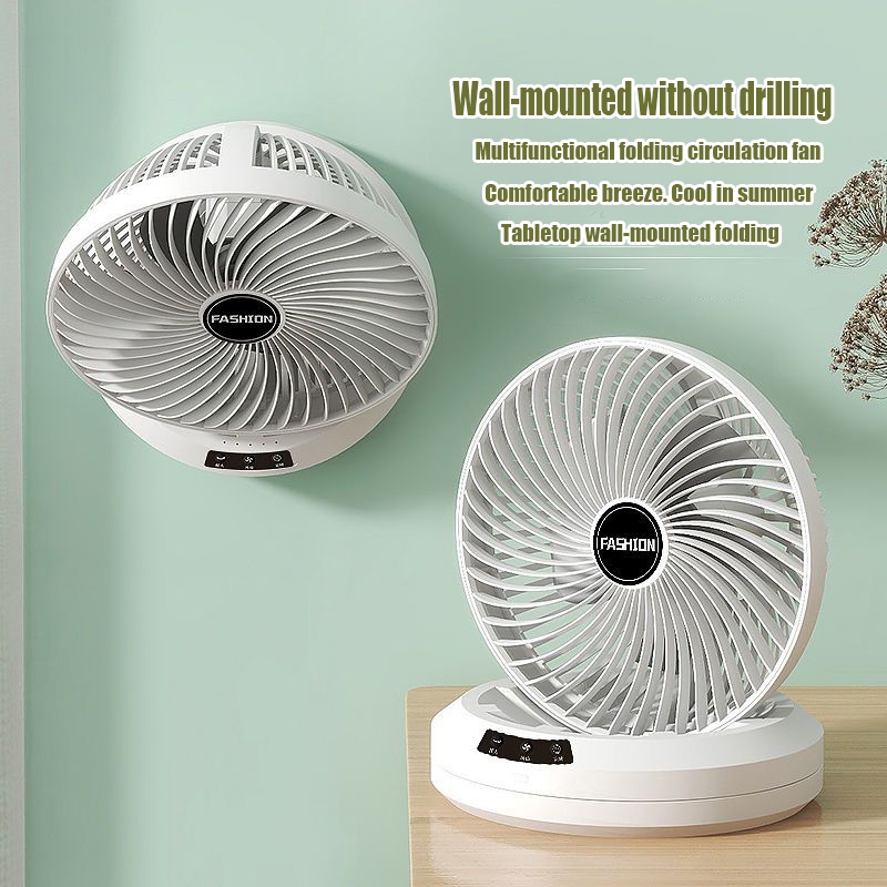 Rechargeable Rotating Fan (With Remote) (P-3544) - Image 2