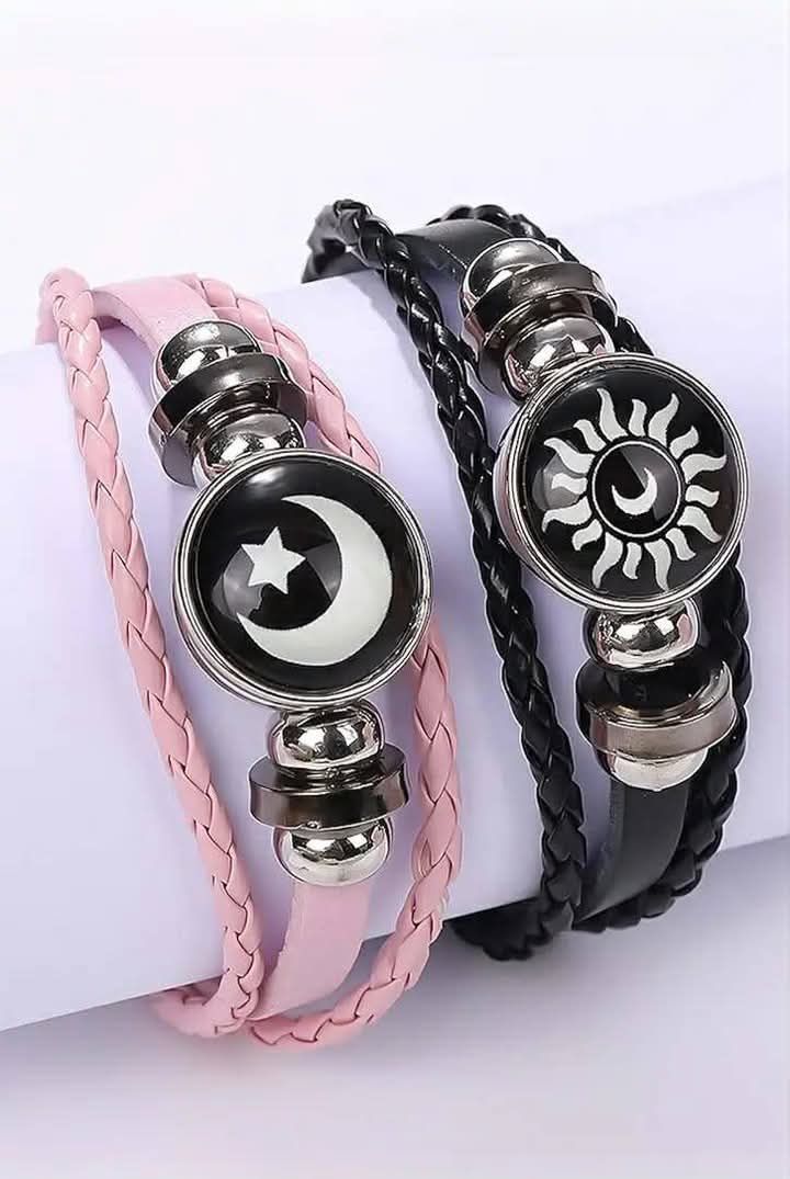 Trendy Couple Sun Moon Bracelet - Image 2